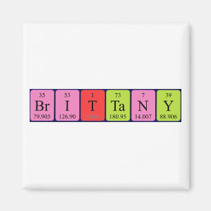 Brittany periodic table name magnet