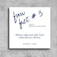 Brittany Simple Navy Blue Fun Fact #3 Wedding