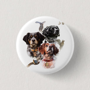 Brittany Spaniel 1 Inch Round Button