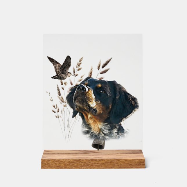 Brittany Spaniel Acrylic Sign (Front)
