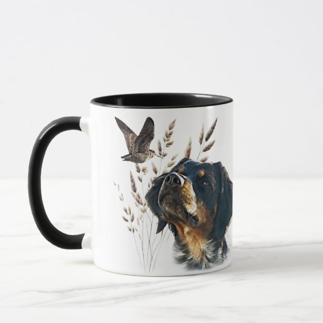 Brittany Spaniel and woodcock  Mug (Left)