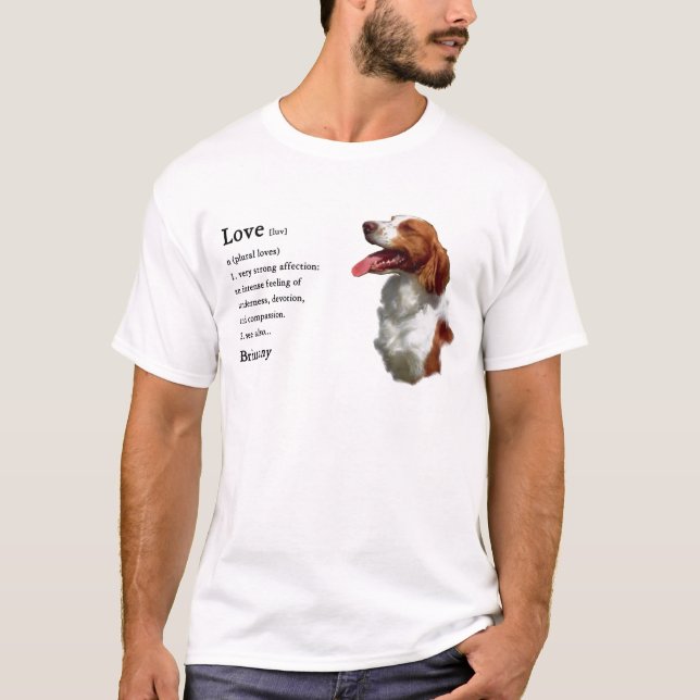 Brittany Spaniel Art Gifts T-Shirt (Front)