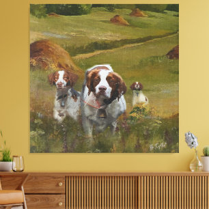 Brittany Spaniel Canvas Print
