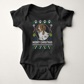 Brittany Spaniel Chien race laide de Noël Sweat