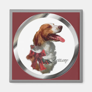 Brittany Spaniel Christmas Gifts Magnet