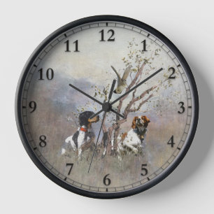 Brittany Spaniel Clock