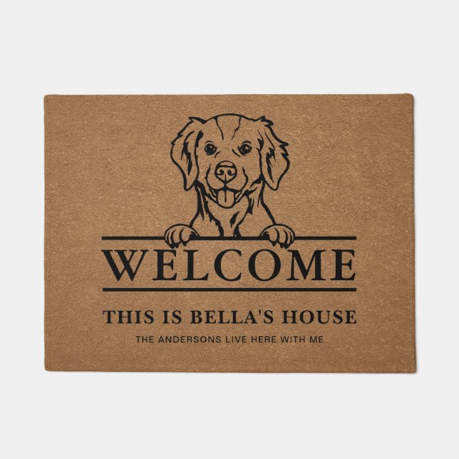 Brittany Spaniel Cute Gift for Owner Dog Lover Doormat (Front)