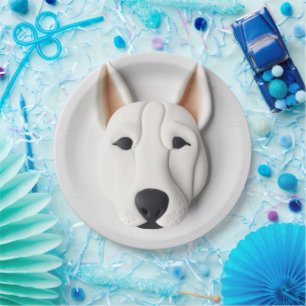 Brittany Spaniel Dog 3D Inspired Paper Plate