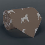 Brittany Spaniel Dog Breed Silhouettes Pattern Tie<br><div class="desc">This original Brittany Spaniels pattern neck tie makes a great gift for dog dads! Available in a variety of colours, this cool tie makes a statement for anyone who loves a Brittany. An awesome gift for the guy who wears a tie for business, or for special events like holiday programs,...</div>