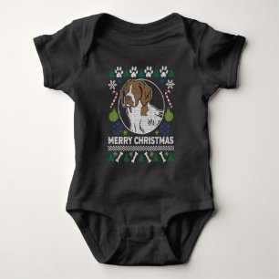 Brittany Spaniel Dog Breed Ugly Christmas Sweater