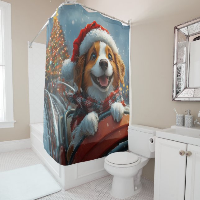 Brittany Spaniel Dog Christmas (In Situ)