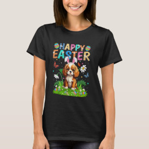 Brittany Spaniel Dog Happy Easter Egg Hunt Bunny E T-Shirt