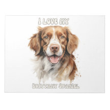 Brittany Spaniel Dog-inspired notepad