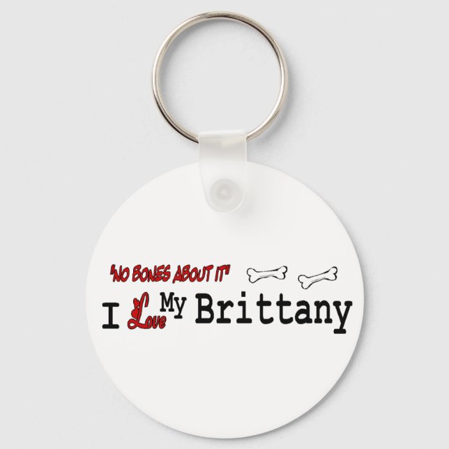 Brittany Spaniel Gifts Keychain (Front)