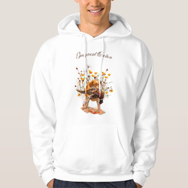 Brittany Spaniel, Hunting Pheasant Coffee Mug T-Sh Hoodie (Front)