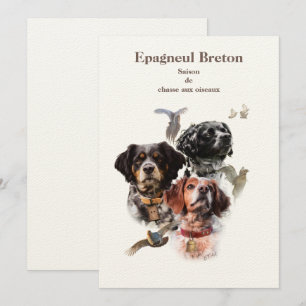 Brittany Spaniel Invitation
