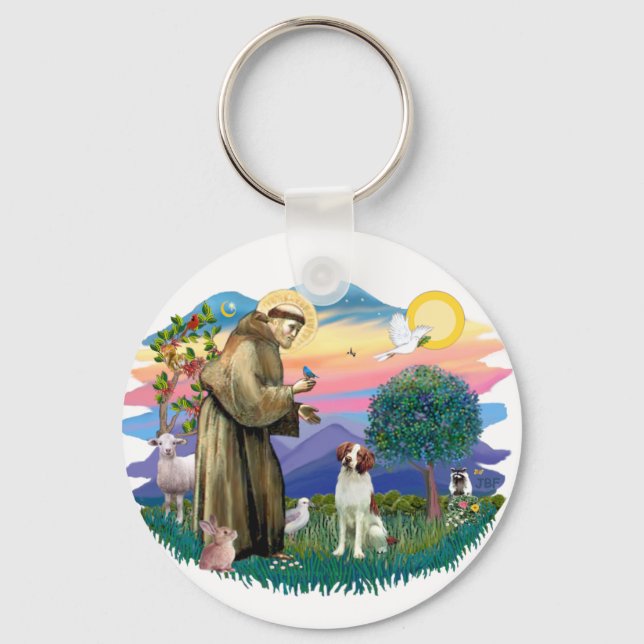 Brittany Spaniel Keychain (Front)