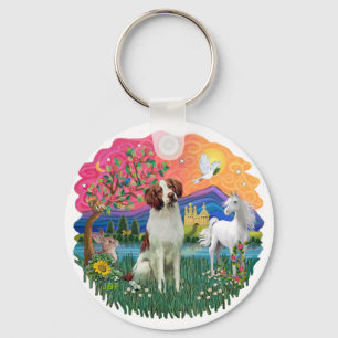 Brittany Spaniel Keychain