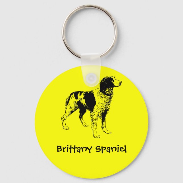 Brittany Spaniel Keychain (Front)