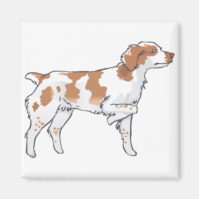 Brittany Spaniel Magnet (Front)