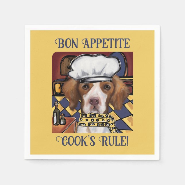 Brittany   Spaniel           Napkin (Front)