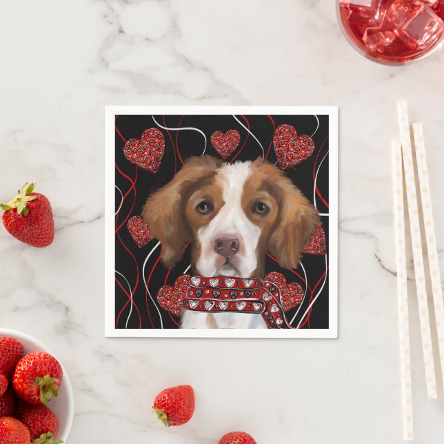Brittany  Spaniel  Napkin (Insitu)