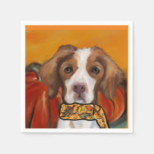 Brittany Spaniel Napkin
