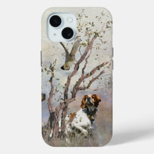 Brittany Spaniel , Passion for Birds iPhone 15 Case