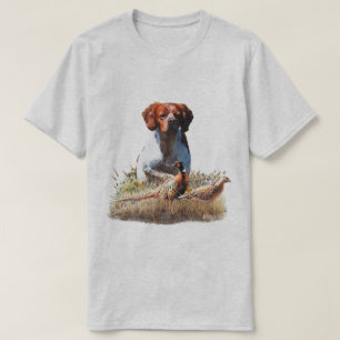 Brittany Spaniel , Passion for Birds T-Shirt