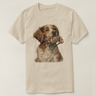 Brittany Spaniel , Passion for Birds T-Shirt