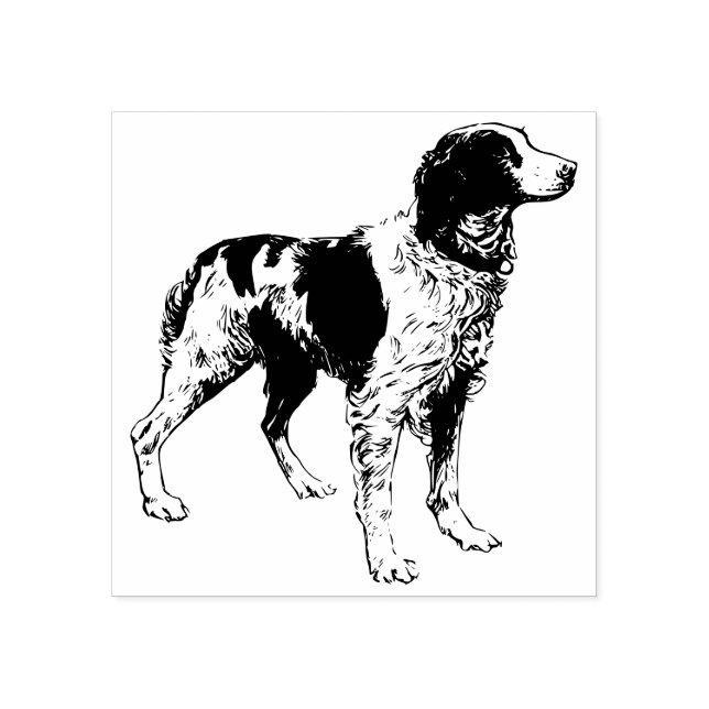 Brittany Spaniel Rubber Stamp (Imprint)