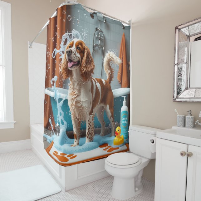 Brittany Spaniel Sloppy Sleepy Cute Funny  (In Situ)