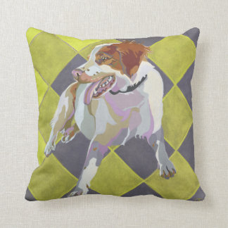 BRITTANY SPANIEL THROW PILLOW