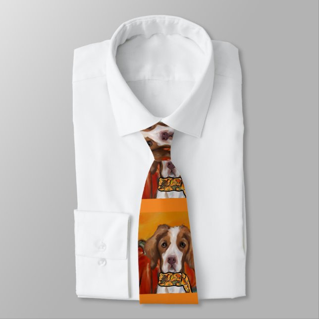 Brittany Spaniel     Tie (Tied)