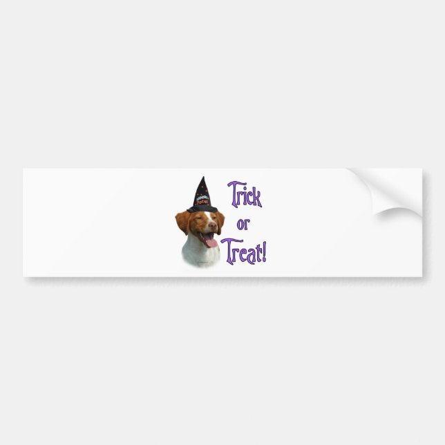 Brittany Spaniel Trick Bumper Sticker (Front)