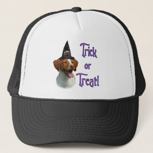 Brittany Spaniel Trick Trucker Hat