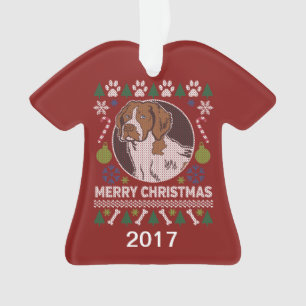 Brittany Spaniel Vilain Sweat de Noël
