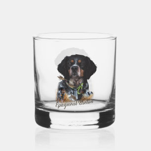 Brittany Spaniel Whiskey Glass