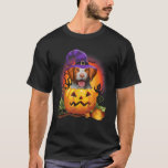 Brittany Spaniel Witch Pumpkin Halloween Dog Lover T-Shirt<br><div class="desc">Brittany Spaniel Witch Pumpkin Halloween Dog Lover Costume Men Women Kids</div>