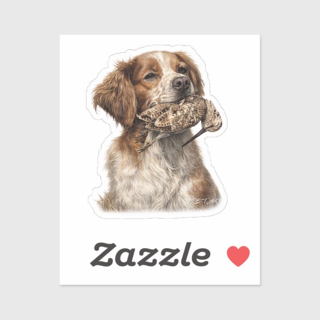 Brittany Spaniel & Woodcock Hunt (Sheet)