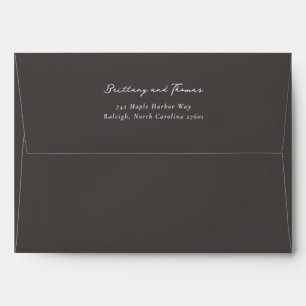 Brittany Thomas Elegant Black Serif Envelope