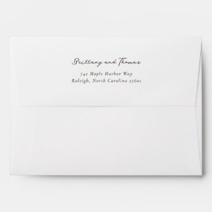Brittany Thomas Elegant Minimalist Black Serif Envelope