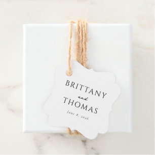 Brittany Thomas Elegant Minimalist Serif Favour Tags