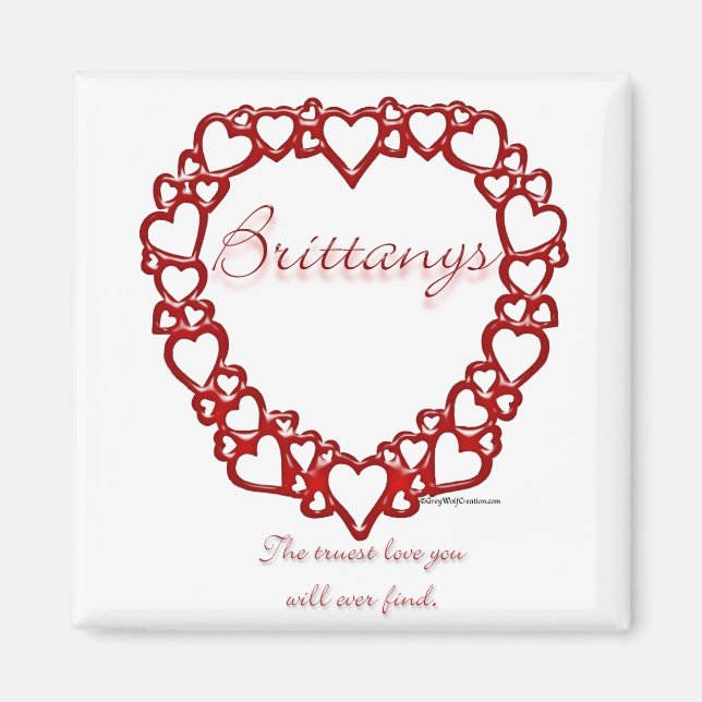 Brittany True Love Magnet (Front)