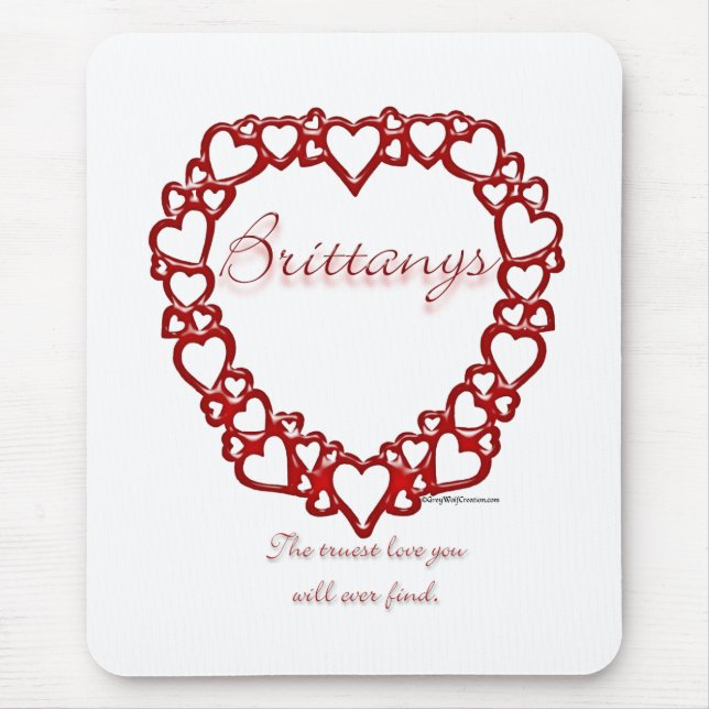 Brittany True Love Mouse Pad (Front)