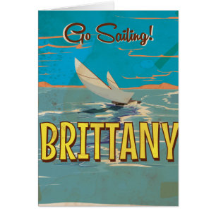 Brittany vintage travel poster