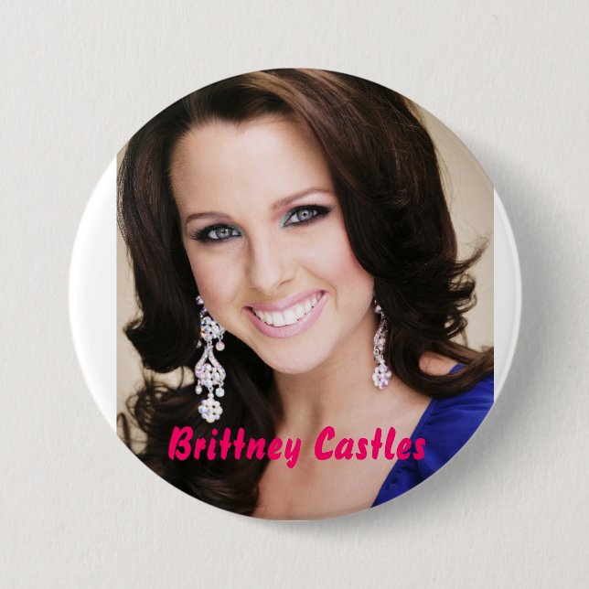 Brittney Castles 3 Inch Round Button (Front)