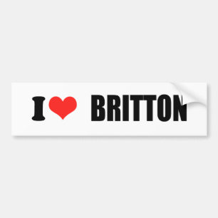 BRITTON 2010 BUMPER STICKER