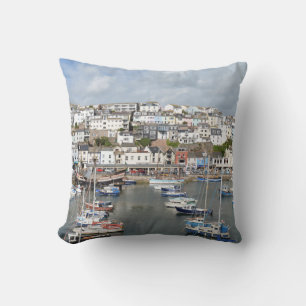 Brixham, Devon, England Throw Cushion/Pillow Throw Pillow