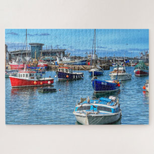 Brixham Fleet: Colourful Boats & Harbour Life Jigsaw Puzzle